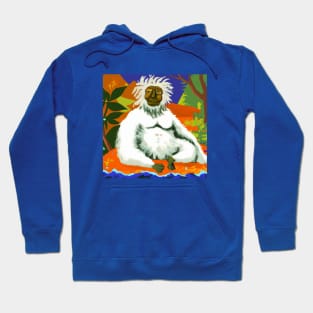 Meditating Yeti in the style of Paul Gauguin Hoodie